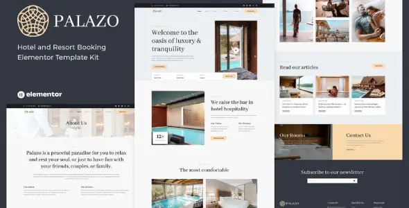Palazo – Hotel and Resort Booking Elementor Template Kit