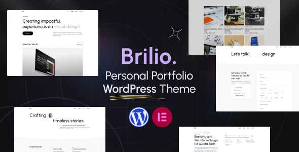 Brilio – Personal Portfolio WordPress Theme