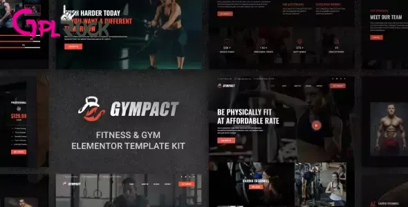 Gympact – Fitness & Gym Elementor Template Kit