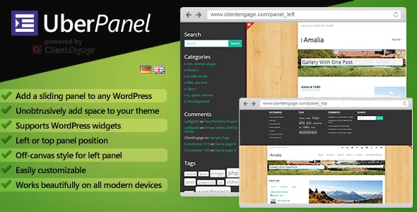 UberPanel – Sliding Panel Plugin for WordPress