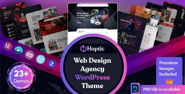 Haptic – Web Design Agency WordPress Theme