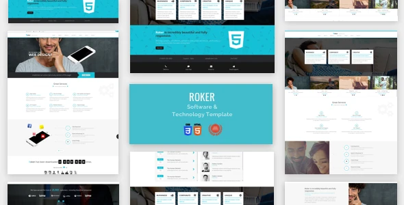 Software & Technology Html Theme- Roker
