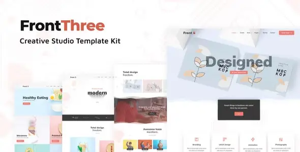 FrontThree – Creative Studio Template Kit