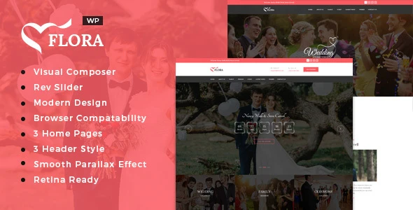Flora – WordPress Wedding Theme