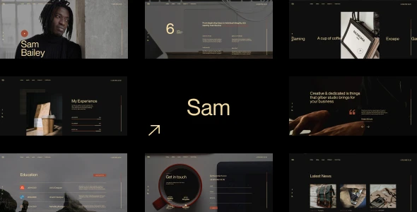 Sam Bailey – Personal CV/Resume WordPress Theme