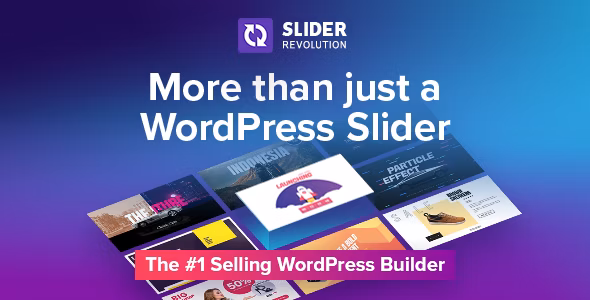 Slider Revolution Responsive WordPress Plugin + Addons + Templates