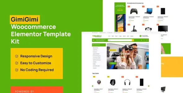 GimiGimi – Woocommmerce Elementor Template Kit