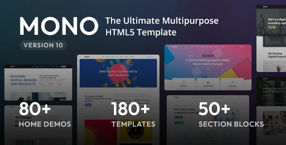 Mono – Multi-Purpose HTML5 Template