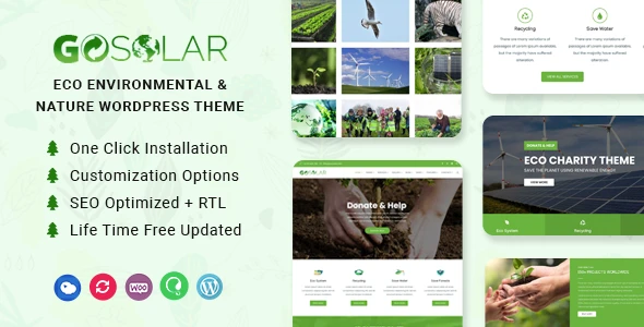 GoSolar – Eco Environmental & Nature WordPress Theme