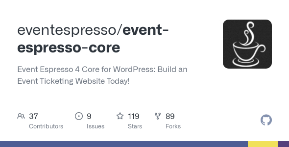 Event Espresso Core Events registration and ticketing