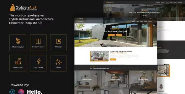 GoldenArch – Real Estate Elementor Template Kit