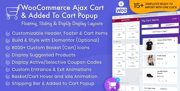 WooCommerce Ajax Cart & Added To Cart Popup – Floating/Sliding/Popup All in One Cart/Checkout Plugin