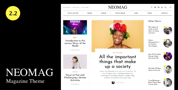 NeoMag – News and Magazine WordPress Theme