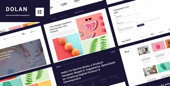 Dolan – Personal Portfolio Elementor Template Kit