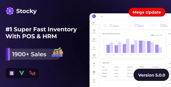 Stocky – POS with Inventory Management & HRM