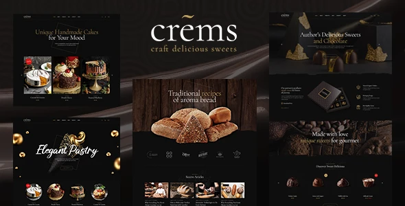 Crems – Bakery, Chocolate Sweets & Pastry WordPress Theme